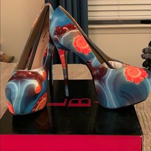 Alba Sz 10 Van Gogh Painted Style Heels